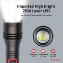FLEXY Rechargeable LED Flashlight Torch: 600m Range