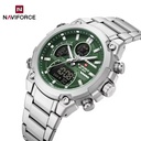 NAVIFORCE Men Watch Luxury LCD Digital Sport Wristwatches Dual Display Alarm Chronograph Man Clock Relogio Masculino